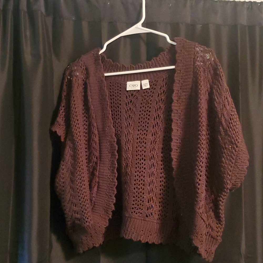 Crop knit cover